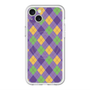 スリムプロテクションプレミアムケース with MagSafe［ Argyle - Purple ］