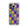 スリムプロテクションプレミアムケース with MagSafe［ Argyle - Purple ］