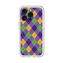 スリムプロテクションプレミアムケース with MagSafe［ Argyle - Purple ］