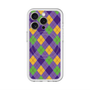 スリムプロテクションプレミアムケース with MagSafe［ Argyle - Purple ］