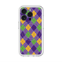 スリムプロテクションプレミアムケース with MagSafe［ Argyle - Purple ］