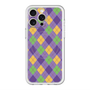 スリムプロテクションプレミアムケース with MagSafe［ Argyle - Purple ］