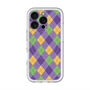 スリムプロテクションプレミアムケース with MagSafe［ Argyle - Purple ］