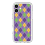 スリムプロテクションプレミアムケース with MagSafe［ Argyle - Purple ］