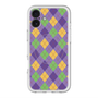 スリムプロテクションプレミアムケース with MagSafe［ Argyle - Purple ］