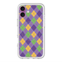 スリムプロテクションプレミアムケース with MagSafe［ Argyle - Purple ］