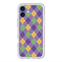 スリムプロテクションプレミアムケース with MagSafe［ Argyle - Purple ］
