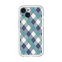 スリムプロテクションプレミアムケース with MagSafe［ Argyle - Blue ］