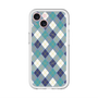 スリムプロテクションプレミアムケース with MagSafe［ Argyle - Blue ］