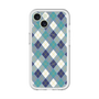 スリムプロテクションプレミアムケース with MagSafe［ Argyle - Blue ］