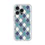 スリムプロテクションプレミアムケース with MagSafe［ Argyle - Blue ］