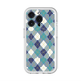 スリムプロテクションプレミアムケース with MagSafe［ Argyle - Blue ］
