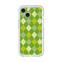スリムプロテクションプレミアムケース with MagSafe［ Argyle - Green ］