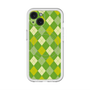 スリムプロテクションプレミアムケース with MagSafe［ Argyle - Green ］