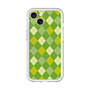 スリムプロテクションプレミアムケース with MagSafe［ Argyle - Green ］