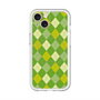 スリムプロテクションプレミアムケース with MagSafe［ Argyle - Green ］