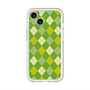 スリムプロテクションプレミアムケース with MagSafe［ Argyle - Green ］