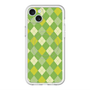 スリムプロテクションプレミアムケース with MagSafe［ Argyle - Green ］