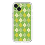 スリムプロテクションプレミアムケース with MagSafe［ Argyle - Green ］
