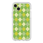 スリムプロテクションプレミアムケース with MagSafe［ Argyle - Green ］