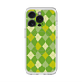 スリムプロテクションプレミアムケース with MagSafe［ Argyle - Green ］