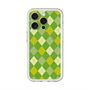 スリムプロテクションプレミアムケース with MagSafe［ Argyle - Green ］