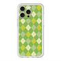 スリムプロテクションプレミアムケース with MagSafe［ Argyle - Green ］