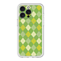 スリムプロテクションプレミアムケース with MagSafe［ Argyle - Green ］