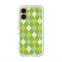 スリムプロテクションプレミアムケース with MagSafe［ Argyle - Green ］