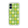 スリムプロテクションプレミアムケース with MagSafe［ Argyle - Green ］