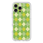 スリムプロテクションプレミアムケース with MagSafe［ Argyle - Green ］