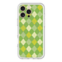 スリムプロテクションプレミアムケース with MagSafe［ Argyle - Green ］
