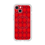 スリムプロテクションプレミアムケース with MagSafe［ Argyle - Red ］