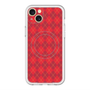 スリムプロテクションプレミアムケース with MagSafe［ Argyle - Red ］