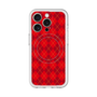 スリムプロテクションプレミアムケース with MagSafe［ Argyle - Red ］