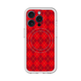スリムプロテクションプレミアムケース with MagSafe［ Argyle - Red ］
