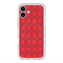 スリムプロテクションプレミアムケース with MagSafe［ Argyle - Red ］