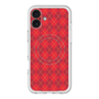 スリムプロテクションプレミアムケース with MagSafe［ Argyle - Red ］