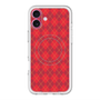 スリムプロテクションプレミアムケース with MagSafe［ Argyle - Red ］