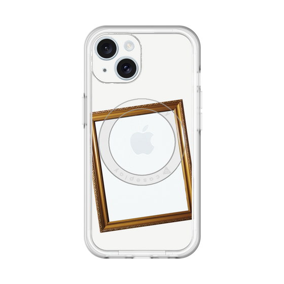 スリムプロテクションプレミアムケース with MagSafe［ Photo Frame - White ］