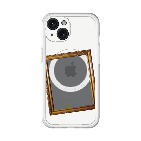 スリムプロテクションプレミアムケース with MagSafe［ Photo Frame - White ］