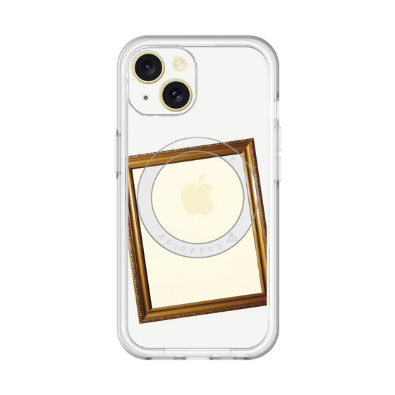 スリムプロテクションプレミアムケース with MagSafe［ Photo Frame - White ］