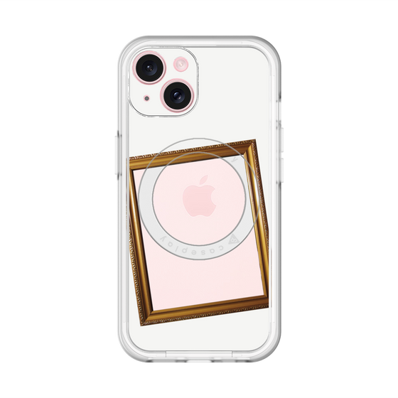 スリムプロテクションプレミアムケース with MagSafe［ Photo Frame - White ］