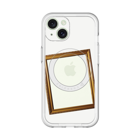 スリムプロテクションプレミアムケース with MagSafe［ Photo Frame - White ］