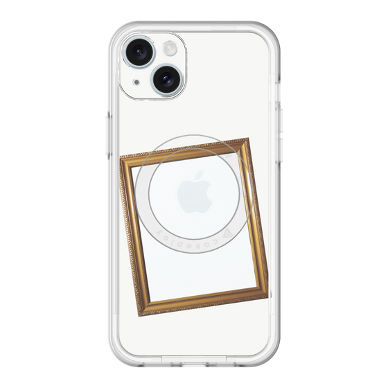 スリムプロテクションプレミアムケース with MagSafe［ Photo Frame - White ］