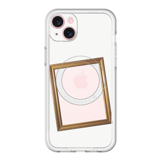 スリムプロテクションプレミアムケース with MagSafe［ Photo Frame - White ］