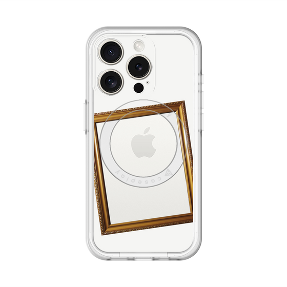 スリムプロテクションプレミアムケース with MagSafe［ Photo Frame - White ］