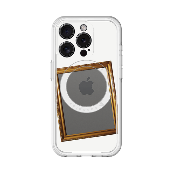 スリムプロテクションプレミアムケース with MagSafe［ Photo Frame - White ］