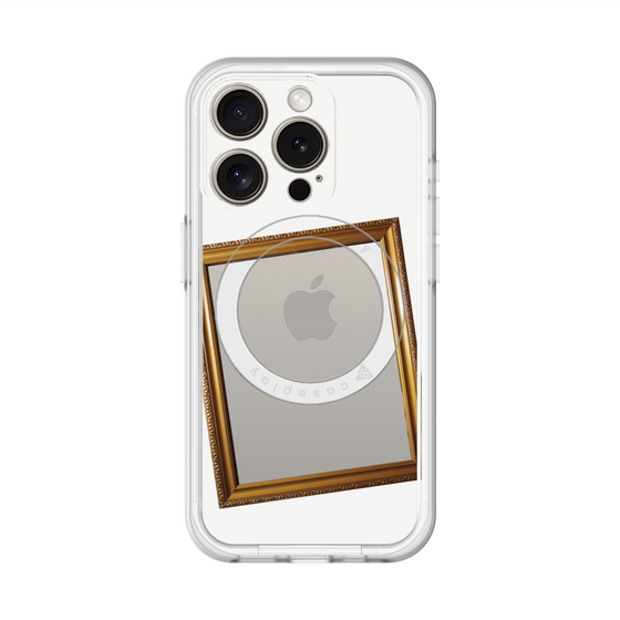 スリムプロテクションプレミアムケース with MagSafe［ Photo Frame - White ］