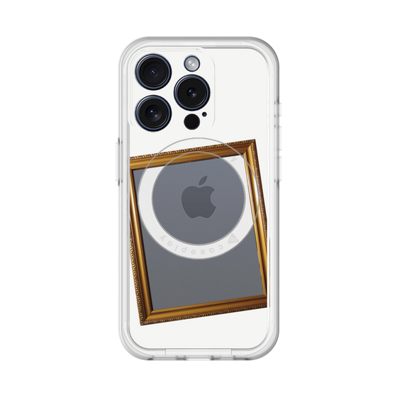 スリムプロテクションプレミアムケース with MagSafe［ Photo Frame - White ］